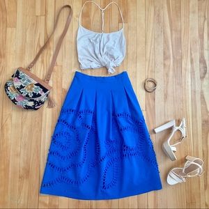 Sachin Babi Bloomstitch for Anthropologie midi skirt